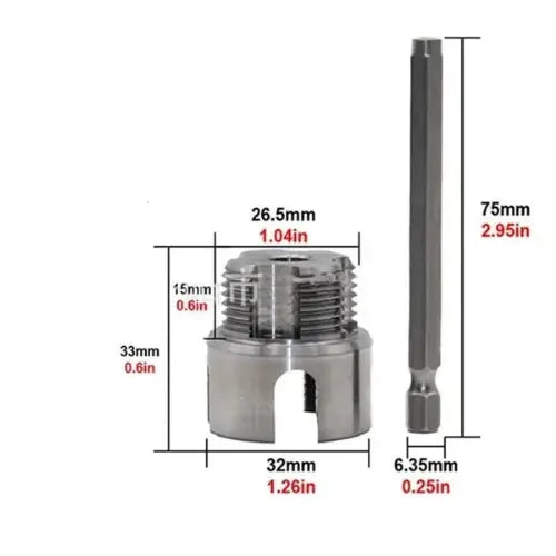 Rosqueador Pro PVC™ 2 em 1 - Interno e Externo