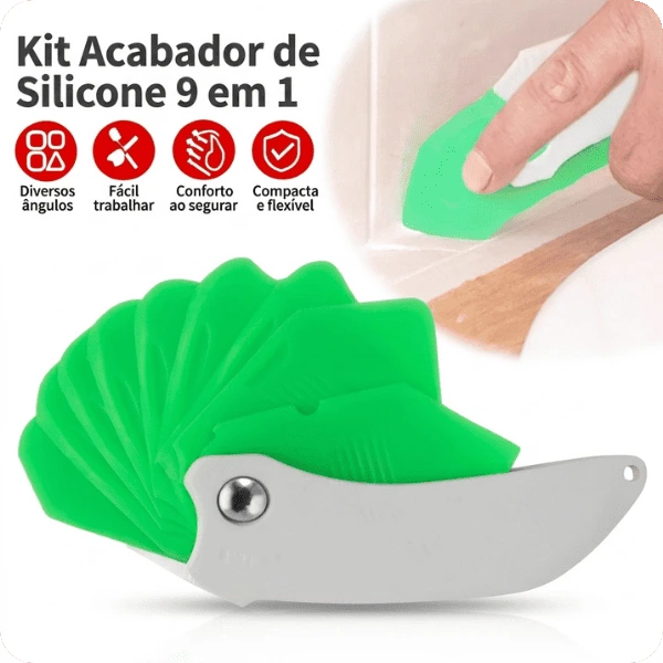 Kit Acabador de Silicone 9 em 1