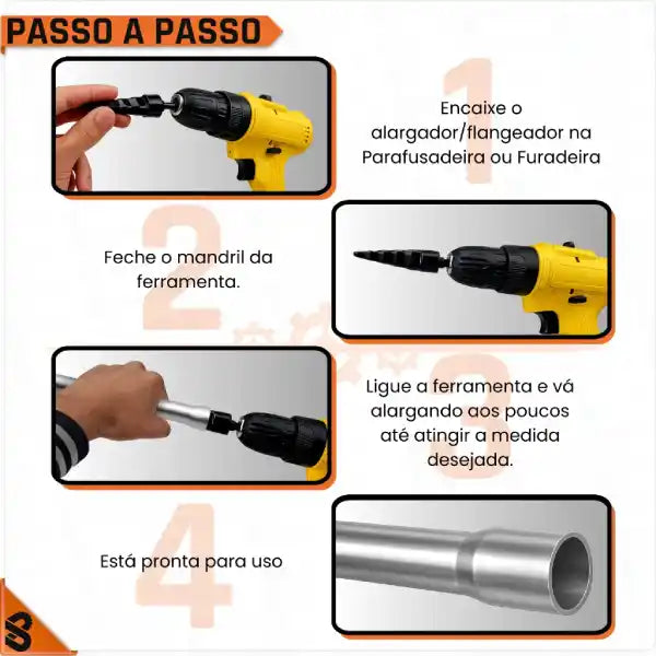 Alargador Escalonado Para Tubos de Cobre