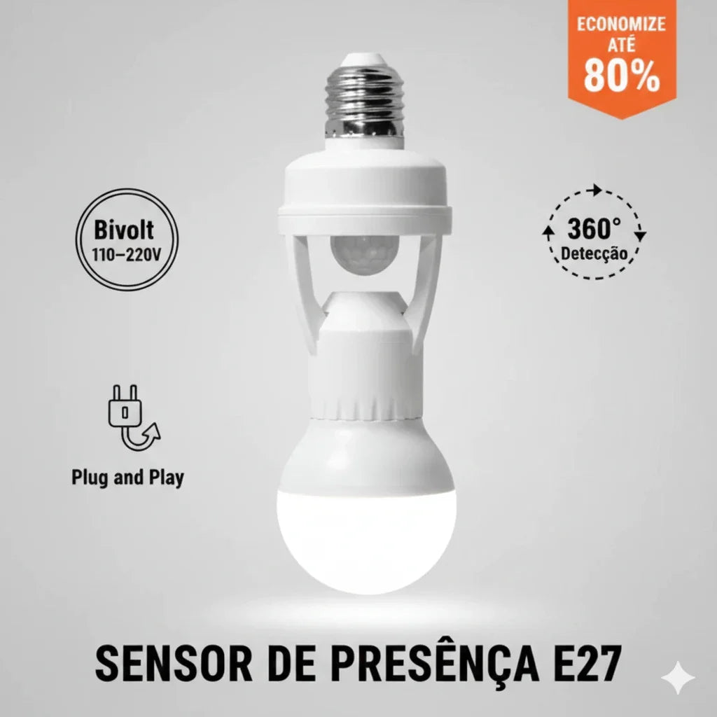 Sensor de Presença Para Lâmpadas - Lamp Sense