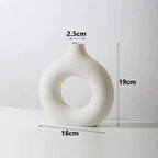 Vaso Nórdico Circular de Cerâmica