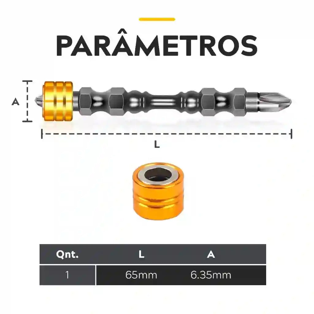 Ponteiras Magnéticas Anti-espanamento